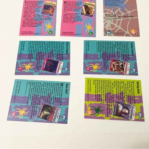 Vintage 1996 Topps Goosebumps Trading Cards Lot - R.L. Stine 90s - Picture 10 of 14